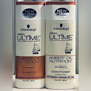 Schwarzkopf Amber+ Oil Nutrition Shampoo and Conditioner Set